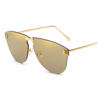 Nouvelles lunettes de soleil de style coréen, lunettes de soleil sans monture tendance, populaires auprès des influenceurs, UV400, idéales pour la conduite