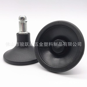 Nylon Furniture Caster 60mm Diameter Rigid Threaded Stem Office Chair Wheel With <b>Spring</b> <b>Clip</b> - Product Image 2