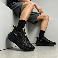 Chaussures de course pour hommes légères, respirantes, en maille, amortissantes, à semelle souple, à lacets, pour le jogging, la salle de sport, les sports de plein air