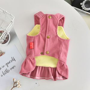 Autunno-inverno carino piccolo orso in pile vestito da cane nuovo stile <span class=keywords><strong>vestiti</strong></span> per animali domestici con cappuccio caldo e cintura posteriore all'ingrosso - Product Image 4