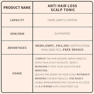 Neuankömmling Parabe freie Anti-Haarausfall-Kopfhaut Tonic Gute Qualität Private Label Kräuter-und Rosmarin extrakt Haarpflege produkte - Product Image 6