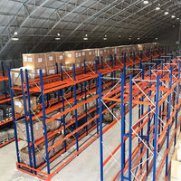 Système de rayonnage sélectif robuste pour palettes, fabrication d'étagères en acier pour grands entrepôts industriels, rayonnage de stockage avec plancher grillagé