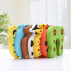 Baby Proofing <span class=keywords><strong>Finger</strong></span> Pinch Guard Venta al por mayor Baby Animal Security Card Door Stopper Soft Eva Foam - Product Image 4