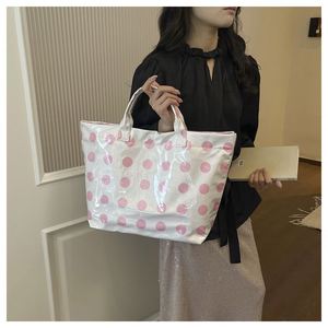 Fashion PVC <b>Clear</b> Shoulder <b>Bag</b> Polka Pattern Handbag Waterproof Summer Transparent Large Capacity Travel Shoulder Shopping <b>Bag</b> - Product Image 2