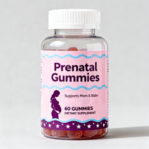 Gomitas de ácido fólico masticables prenatales para mujeres de etiqueta privada Suplemento de ácido fólico prenatal multivitamínico para mamá - Product Image 1