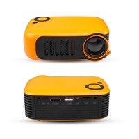 Mini projecteur de cinéma maison A2000 avec lampe LED, lecteur multimédia prenant en charge la résolution 480P, batterie externe, USB, carte SD, vidéo Proyector