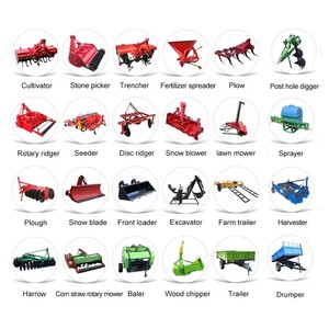 Tractor rojo de 15 HP con transmisión de engranajes 2WD para uso agrícola, fácil de operar, mini máquina agrícola. - Product Image 6