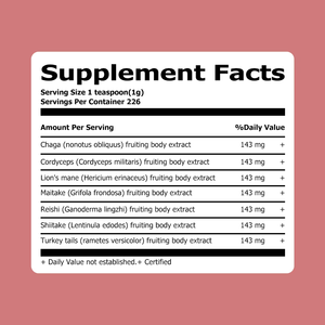 Meilleures ventes : Compléments alimentaires en poudre de champignons avec extrait de Chaga et extrait de Cordyceps pour la concentration et le calme - Product Image 2