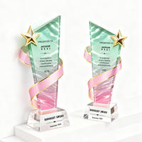 Nouveau design 2026 : Trophée en verre personnalisé, plaque d'entreprise gravée pour la reconnaissance et la récompense des employés exceptionnels, et cadeaux.