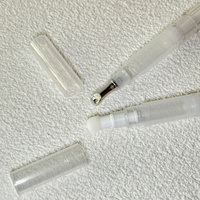 Stylo à gloss rotatif avec plusieurs têtes de brosse, tubes de gloss rotatifs pour emballage cosmétique, flacon d'huile à lèvres et de sérum