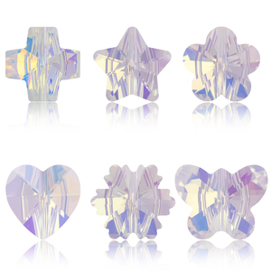 Zhubi-cuentas de cristal de mariposa de Color Aurora de 14MM, abalorios brillantes transparentes, abalorios de cristal para fabricación de joyas DIY - Product Image 5