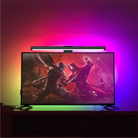 Lampe de moniteur à LED intelligente à intensité variable, protection des yeux, sans éblouissement, alimentée par USB, barre lumineuse de moniteur LED avec télécommande sans fil