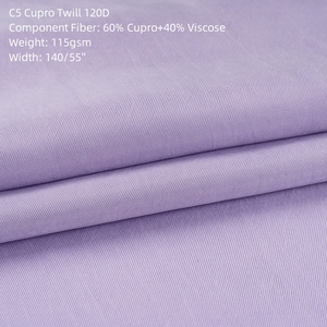 C5 Cupro (walkberg) Twill cina Guangzhou fornitore di tessuti tessili molti <span class=keywords><strong>colori</strong></span> <span class=keywords><strong>per</strong></span> la vostra scelta - Product Image 4