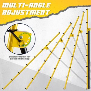 Attrezzatura professionale da Baseball e Softball Rebounder rete Pitchback regolabile angolo da <span class=keywords><strong>Cricket</strong></span> Rounder - Product Image 4