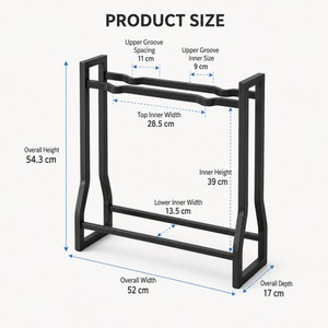 Support de Rangement pour Haltères et Plaques de <span class=keywords><strong>Poids</strong></span> CooSport Fitness, Étagère à 2 Niveaux pour Haltères, Support de Sol pour <span class=keywords><strong>Poids</strong></span> - Product Image 5