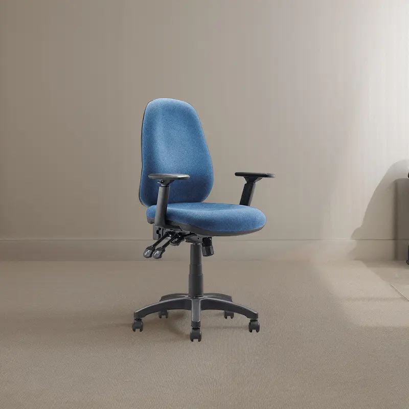 Mobilier de bureau populaire mi-dossier élasticité de l'ordinateur chaise de bureau en tissu chaise de personnel de tâche