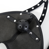 Harnais BDSM, Gag buccal, Masque de tête réglable en cuir PU imperméable, Capuche érotique fétichiste, Muselières SM, Jouets sexuels pour couples