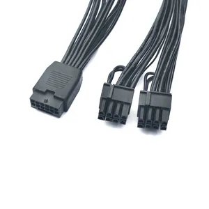 Câble d'alimentation GPU PCIE5.0 <span class=keywords><strong>12VHPWR</strong></span> Femelle Double <span class=keywords><strong>Adaptateur</strong></span> 8 Broches 6+2P 12PIN 2x8PIN Câble de Conversion Carte Vidéo 16AWG Câble Informatique - Product Image 5