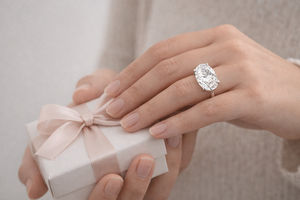 Anillo de Diamantes de Platino Premium para Mujer, Joyería Clásica y Elegante con Acabado Brillante, Ideal para Fiestas y Uso Diario - Product Image 6