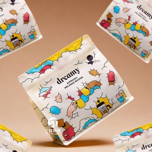 OEM Coffee Bean <b>Packaging</b> <b>Bag</b> Matte Eight Side Seal Pouch Custom Resealable Plastic <b>Packaging</b> Coffee Bean <b>Bags</b> With Zipper - Product Image 5