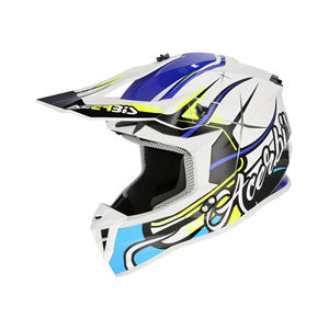 Casco da Moto Bitter Offroad Linear 22-06 Grafica Blu - Product Image 1