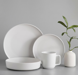 In Stock High Quality White Ceramic Dinnerware <b>Set</b>, 4-Person Use Plates Bowls Mugs, Wholesale Tableware for Home And Restaurant - Product Image 4