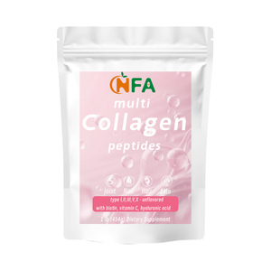 El suplemento complejo de colágeno múltiple orgánico más vendido fortalece las articulaciones y reduce las arrugas, polvo de péptidos de colágeno múltiple - Product Image 1