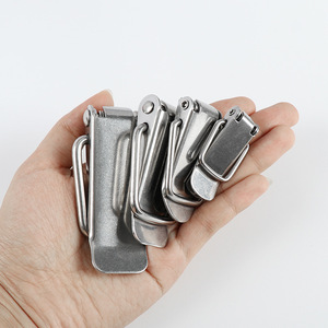 Stainless Steel Duckbill Buckle Tool <b>Box</b> Latch With Lock Polished Surface For Wooden <b>Box</b> Fixing - Product Image 2