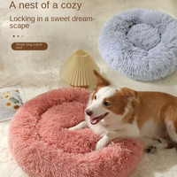 Huisdierenkattenbed Pluche Warm Winterbestendig Alle Seizoenen Vlekbestendig Binnengebruik voor Kleine Honden & Puppy's