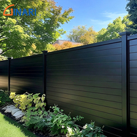 Panneaux de clôture en aluminium thermolaqué sur mesure, clôture de jardin solide pour villa, cour, usage résidentiel