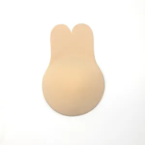 Mei Xiao Ti HQ-RB01 Invisible Adhesive Reusable Nipple Cover Skin-Friendly Breathable Rabbit Ears Breast Lift Tape Silicone Bra