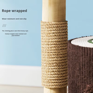 Solid Wood Cat Climbing Rack Tree Design for Small Apartments Indoor Outdoor Use Compact Space-<b>Saving</b> Cat - Product Image 5