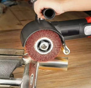 Parlatma için parlatma makinesi 1400W elektrikli tel çekme makinesi tekerlek parlatıcı Sander Metal paslanmaz çelik parlatma - Product Image 3