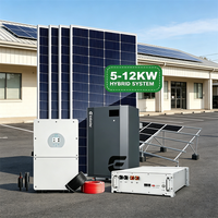 ESSLUCKY Système Solaire Photovoltaïque 10kW Kit Solaire Photovoltaïque 13kW 15kW 17kW 18kW 20kW Kits de Panneaux Solutions de Production d'Énergie sur Gri