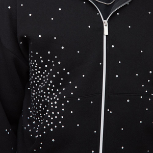 KIingSen - Conjunto de Sudadera con Capucha y Pantalones Deportivos para Hombre, Personalizado al por Mayor, de Felpa, Poliéster/Algodón, Transpirable, para Invierno, 360g, con Cierre de Cremallera y Pedrería - Product Image 5