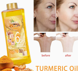 Huile de massage corporelle au curcuma Lovsens, huile essentielle pour le soin de la peau, apaisante, éclaircissante, rajeunissante, pour une peau éclatante et brillante - Product Image 3