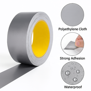 회색 천 덕트 테이프, 강력 방수, 손쉬운 절단, 강력한 고정력, 유연한 밀봉, 다목적 내구성 - Product Image 4