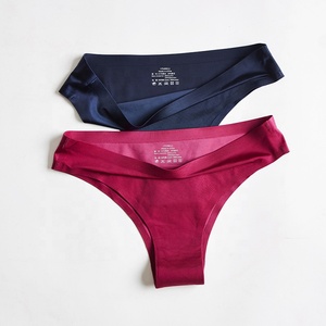 Tanga Sexy sin Costuras para Mujer, Bragas Tejidas para Adultos, Ropa Interior Deportiva, Lisa y Teñida - Product Image 1