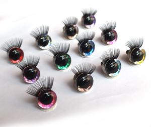 סגנון חדש <span class=keywords><strong>3d</strong></span> סטריאוסקופי פלסטיק קריסטל גל עיניים צעצוע עפעף צעצועים ממולא 12-30 מ "מ בובות ojos de juuguete - Product Image 2