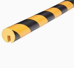 แผ่นกันกระแทกมุมผนังโฟม PU สีเหลืองดำ แบบที่ B - Product Image 1