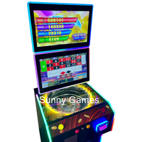 Machine de jeu d'arcade à double écran tactile de 22 pouces, 10-en-1, personnalisée, avec jeu de compétences à monnayeur, en noir, pour cabinet de divertissement de jeu d'arcade