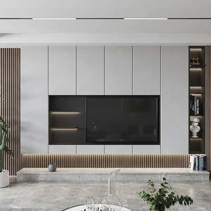 Mueble de TV Moderno SANTOPOVA Godrej, Diseño de Madera Maciza, Material de Madera, Soporte de Madera, Juego de Muebles para Sala de Estar - Product Image 4