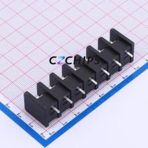 DBT30S-10.0-7P-BK-P Barrier Terminal Block Through hole Component (THT),P=10mm Connector Two Sides 10mm 1x7P Edge Pin - Product Image 2