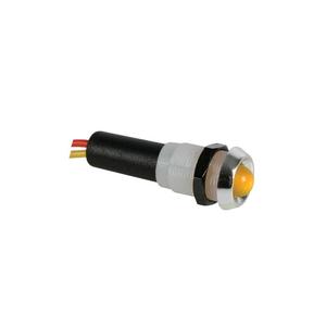 Seder LED <b>LAMP</b> <b>12V</b> YELLOW - CHROME HOUSING - Product Image 1