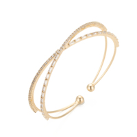 Bracelet Hip Hop promotionnel double couche en zircon cubique, bijoux personnalisés, achat en gros, bracelets tendance pour le quotidien