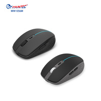 Nouvelle souris de jeu sans fil double mode 2.4G&BT Souris de jeu 6D pour ordinateur avec batterie amovible et rechargeable, MW-036M