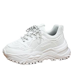 Trendy yükseklik artan örgü üst kalın Soled dantel-up rahat koşu ayakkabıları yumuşak EVA orta taban rahat - Product Image 5