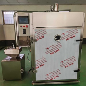 Horno de <span class=keywords><strong>Ahumado</strong></span> de Pescado y Carne de 50L, Equipo de Ahumadero de Acero Inoxidable con Leña de Roble - Product Image 4