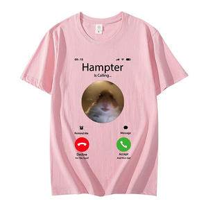 Gran oferta, Camiseta básica de cuello redondo de estilo americano, Top de manga corta de verano Unisex, Camiseta holgada con estampado de gran tamaño para mujer - Product Image 4