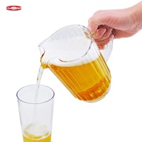 Carafe de cuisine transparente Goodman Modern Foodservice, pichet à jus, pichet à bière, en plastique PC écologique, 1,4 L